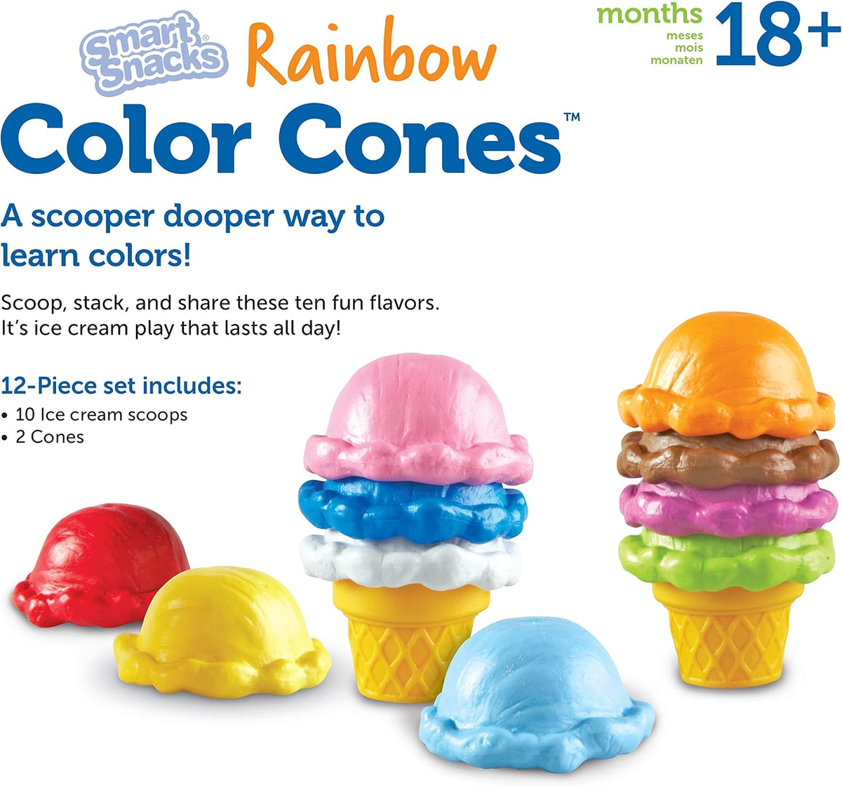 Learning Resources Smart Snacks Rainbow Color Cones
