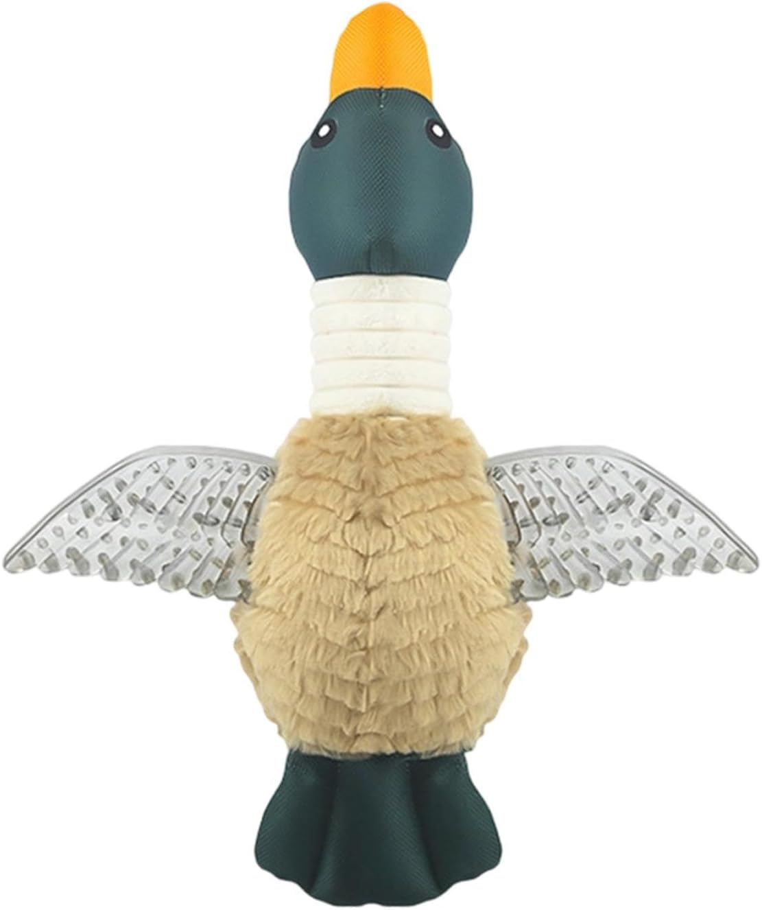Squeaking Duck Dog Toy with Durable Oxford Fabric,Light Brown