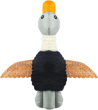 Durable Duck Squeaky Toy for Puppies and Small Dogs,Black