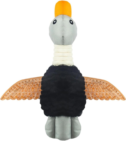 Durable Duck Squeaky Toy for Puppies and Small Dogs,Black
