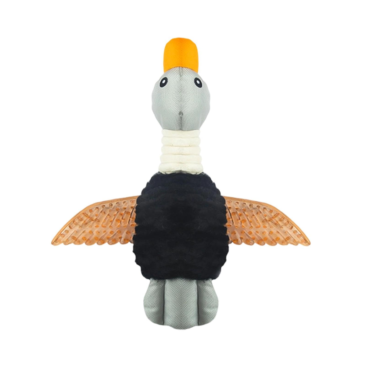 Durable Duck Squeaky Toy for Puppies and Small Dogs,Black