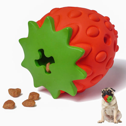 MewaJump Dog Chew Toys for Aggressive Chewers, Rubber Squeaky Dog Toys