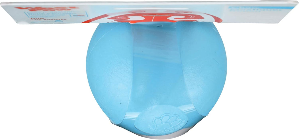 WEST PAW Zogoflex Jive Ball Dog Chew Toy – Bouncing Toys for Dogs, Fetch, Catch, Chewing, Play – Floatable, Recyclable Balls – Latex-Free, Non-Toxic, Dishwasher Safe Dog Toy, Small 2.5", Aqua Blue