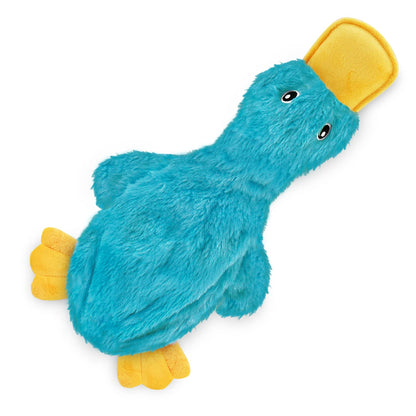 Best Pet Supplies Squeaky Dog Toys with Soft Durable Fabric for Small, Medium and Large Pets Interactive Toy for Indoor Play, Supports Active Biting and Play - Blue, Large