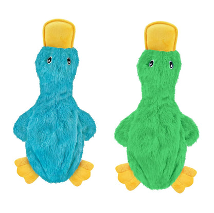 Best Pet Supplies Squeaky Dog Toys with Soft Durable Fabric for Small, Medium and Large Pets Interactive Toy for Indoor Play, Supports Active Biting and Play - Orange, Large
