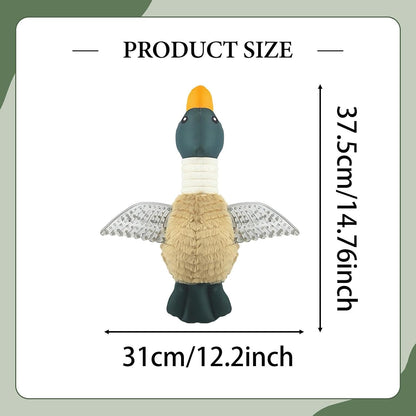 Squeaking Duck Dog Toy with Durable Oxford Fabric,Light Brown