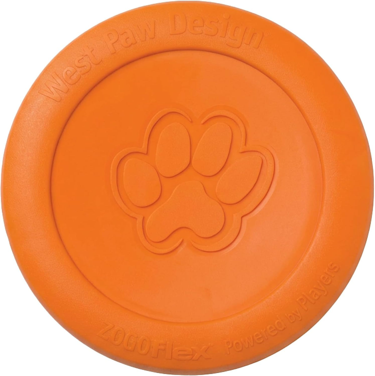 WEST PAW Zisc High-Flying Disc Dog Toy, Large - Tangerine