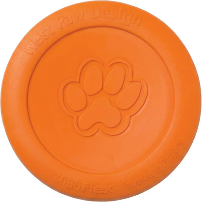 WEST PAW Zisc High-Flying Disc Dog Toy, Large - Tangerine