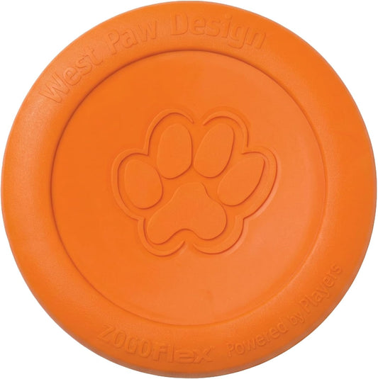 WEST PAW Zisc High-Flying Disc Dog Toy, Large - Tangerine