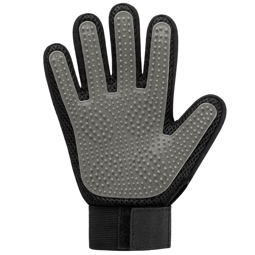 Right Hand Pet Hair Removal Gloves with Thickened Silicone Tips,Grey