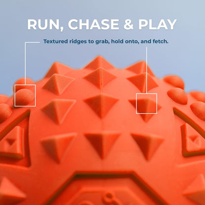 Best Pet Supplies Squeaky Dog Toys with Soft Durable Fabric for Small, Medium and Large Pets Interactive Toy for Indoor Play, Supports Active Biting and Play - Orange, Large
