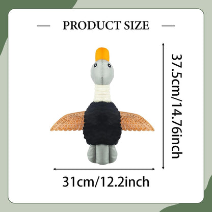 Durable Duck Squeaky Toy for Puppies and Small Dogs,Black