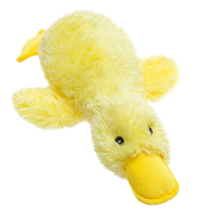 EXPAWLORER Plush Squeaky Duck Dog Toy - Soft Stuffed Small Dog Toys Cute Yellow Duck, Best Birthday Gift Interactive Filled Chew Toys for Puppy Small Medium Dogs Biting Training Teething, 2 Pack