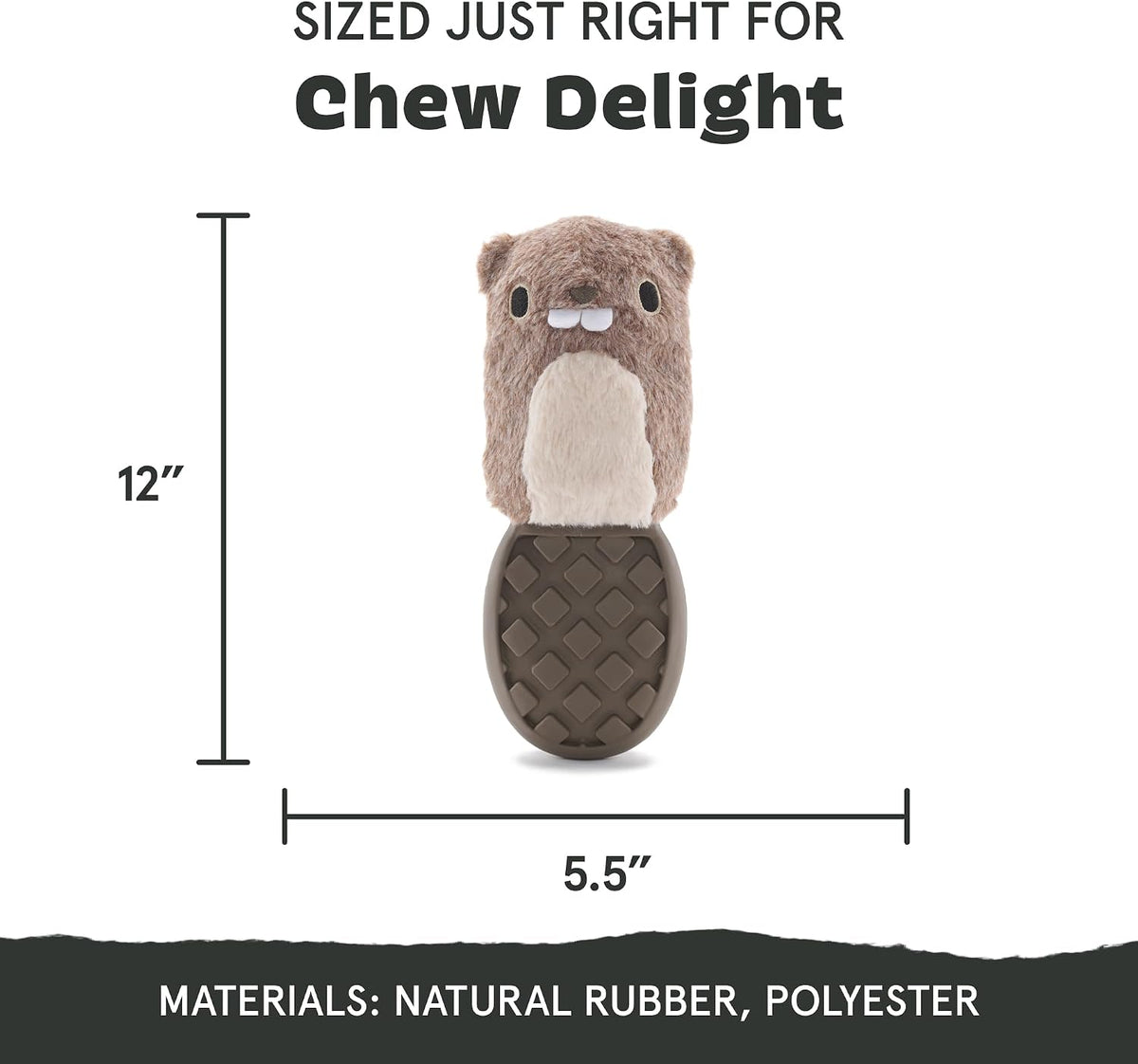 BarkBox Buck Wild Super Chewer - 2-in-1 - Toy for Medium & Large Dogs