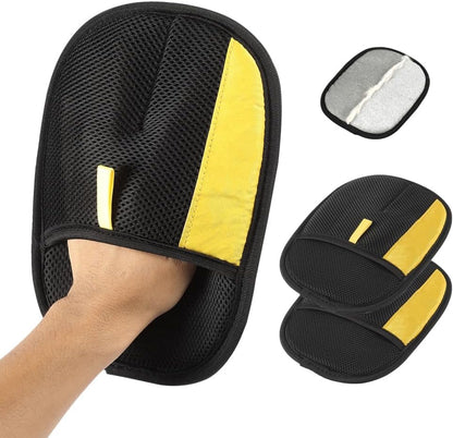 2PCS Pet Hair Removal Gloves for Dogs & Cats, Reusable Electrostatic Gloves Remove Pet Hair from Couch, Carpet, Bed, Laundry & Clothes