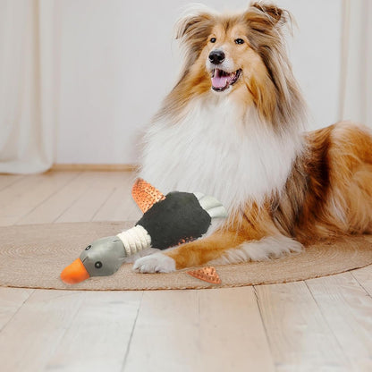Durable Duck Squeaky Toy for Puppies and Small Dogs,Black