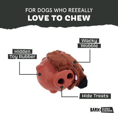 BARK Wild Borris Super Chewer Dog Toy Small