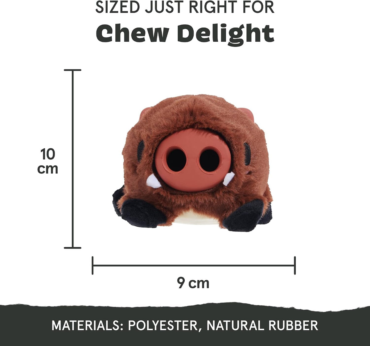 BARK Wild Borris Super Chewer Dog Toy Small