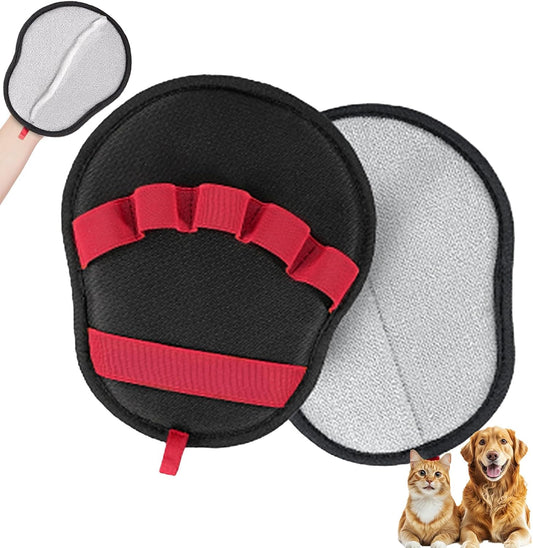 1 Pack Pet Hair Removal Glove with upgraded electrostatic tech for couches, carpets & clothes. Magic Brush for gentle pet massage and deshedding. Pet Hair Glove, reusable and washable for home clean