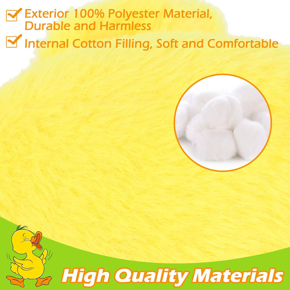 EXPAWLORER Plush Squeaky Duck Dog Toy - Soft Stuffed Small Dog Toys Cute Yellow Duck, Best Birthday Gift Interactive Filled Chew Toys for Puppy Small Medium Dogs Biting Training Teething, 2 Pack