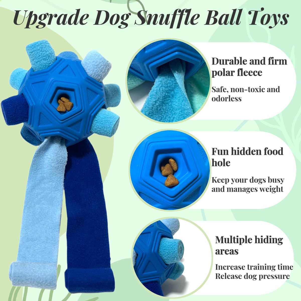 Interactive Snuffle Ball for Dog Toys Unbreakable Upgrade Ball Toy