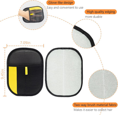 Deshedding Pet Grooming Gloves for Cats & Dogs