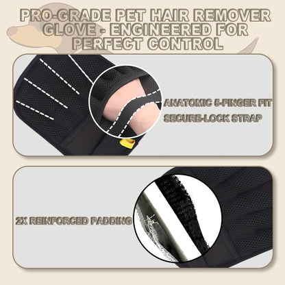 Cat Grooming Gloves for Shedding, Pet Hair Removal Mitt