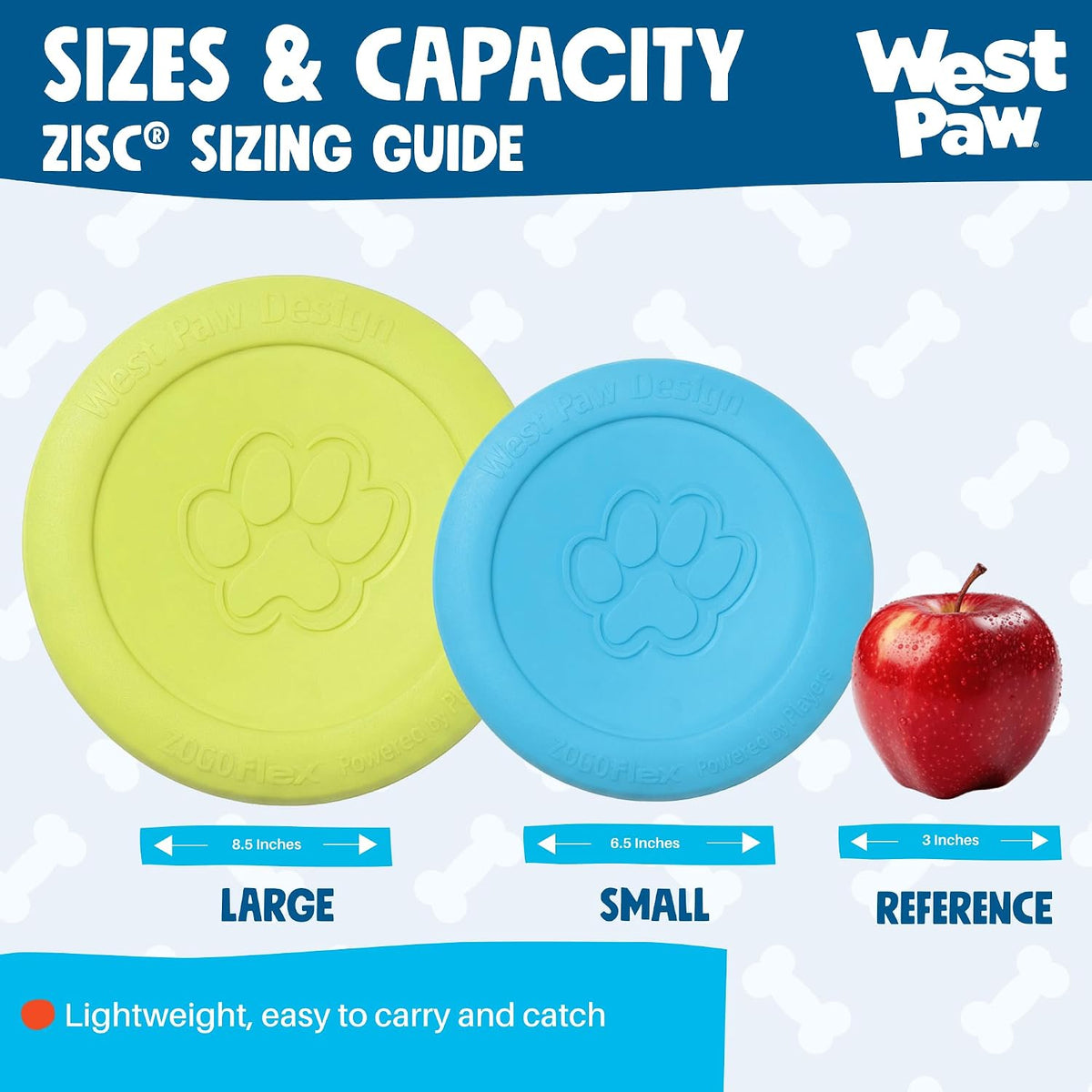 WEST PAW Zisc High-Flying Disc Dog Toy, Large - Tangerine