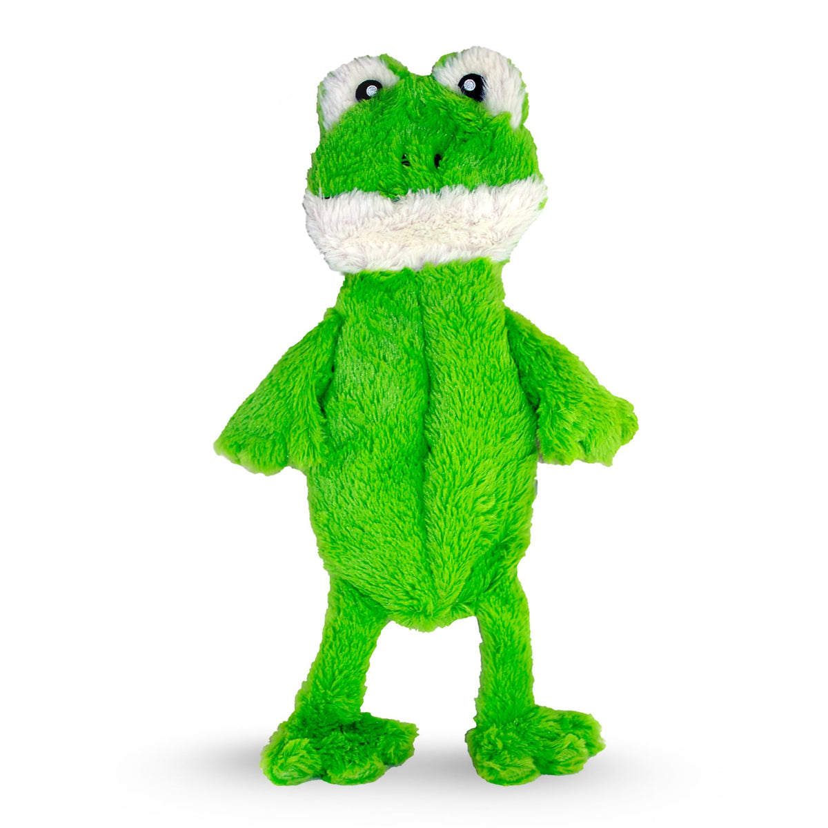 FGA MARKETPLACE Duck and Frog Flat NO Stuffing NO Squeak Plush Dog Toy, Funny Style Will Entertain Your Pet for Hours, Recommended for Small and Medium Dog 21 INCH Long