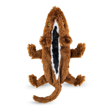 FGA MARKETPLACE Duck and Frog Flat NO Stuffing NO Squeak Plush Dog Toy, Funny Style Will Entertain Your Pet for Hours, Recommended for Small and Medium Dog 21 INCH Long