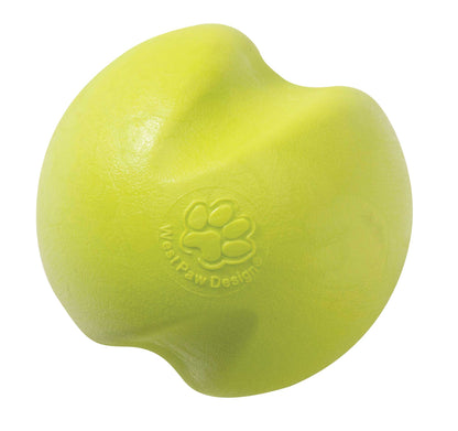 WEST PAW Zogoflex Jive Ball Dog Chew Toy – Bouncing Toys for Dogs, Fetch, Catch, Chewing, Play – Floatable, Recyclable Balls – Latex-Free, Non-Toxic, Dishwasher Safe Dog Toy, Small 2.5", Aqua Blue