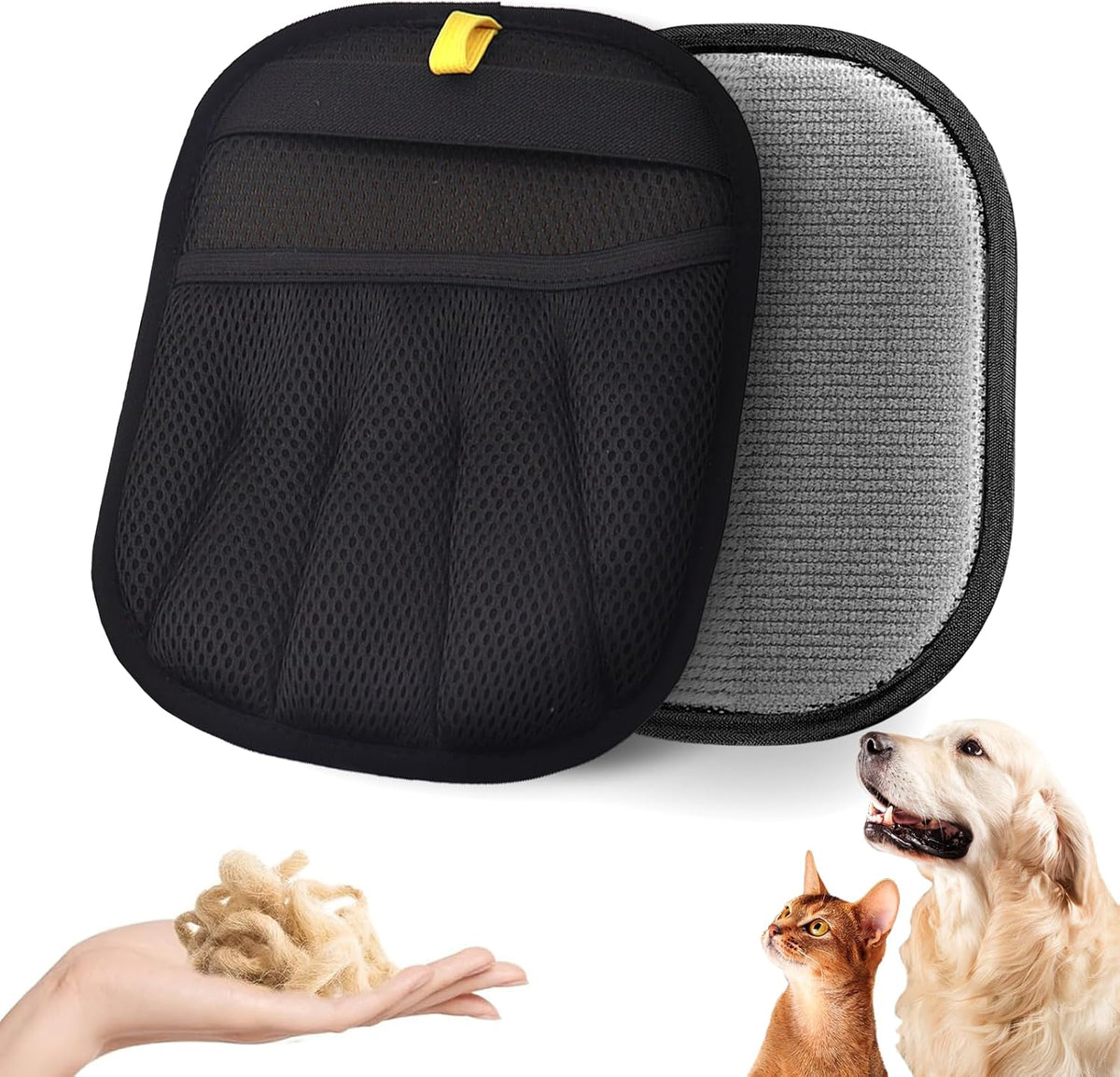 Cat Grooming Gloves for Shedding, Pet Hair Removal Mitt