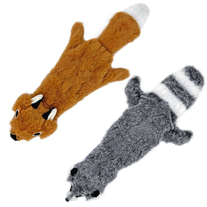 Best Pet Supplies Squeaky Dog Toys with Soft Durable Fabric for Small, Medium and Large Pets Interactive Toy for Indoor Play, Supports Active Biting and Play - Blue, Large