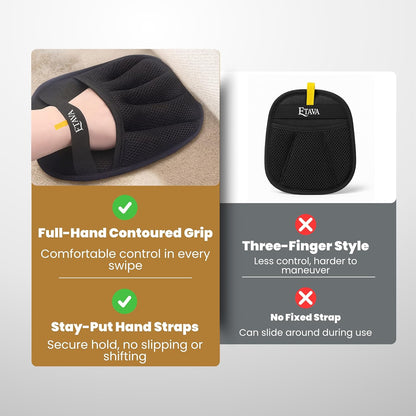 Pet Hair Removal Glove for Dogs & Cats — Reusable Electrostatic Grooming Mitt | Washable 5-Finger Deshedding & Lint Hair Catcher for Furniture, Sofa, Carpet, Car Seats & Clothing 1 Pack