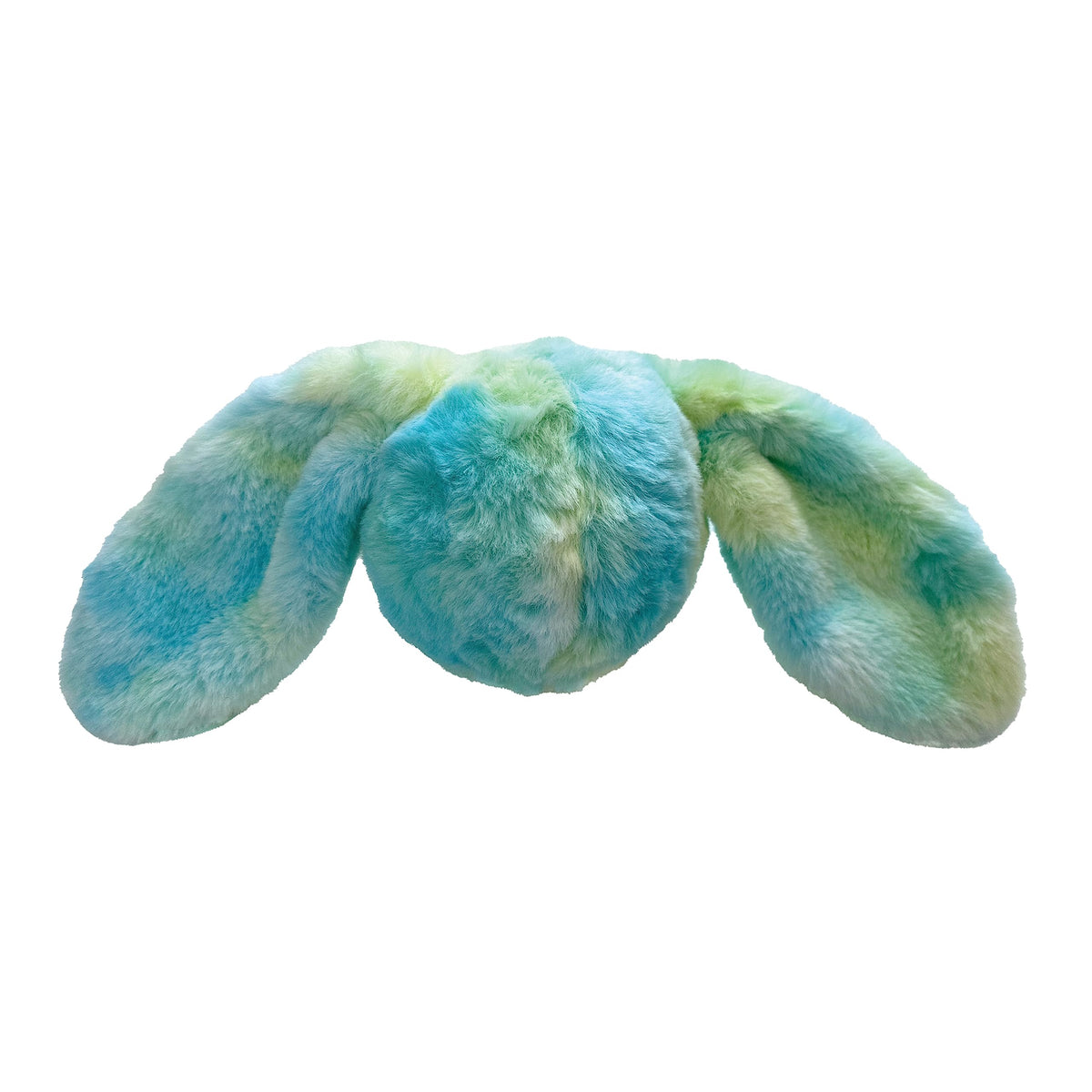 FOUFIT FouFouBrands Fuzzy Wuzzy 2-in-1 Tie-Dye Spiker Ball Toy for Dogs, Rainbow, Small