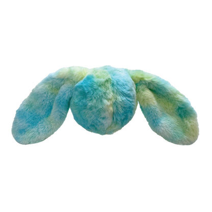 FOUFIT FouFouBrands Fuzzy Wuzzy 2-in-1 Tie-Dye Spiker Ball Toy for Dogs, Rainbow, Small