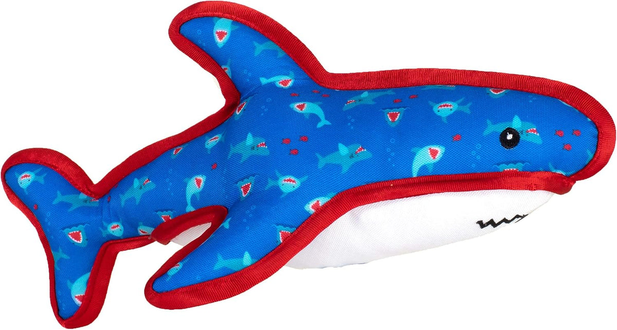 The Worthy Dog Animal Pattern Tough Plush Squeaky Dog Toy, Rubber Duck
