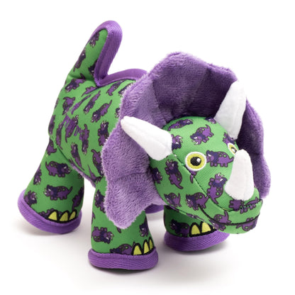 The Worthy Dog Animal Pattern Tough Plush Squeaky Dog Toy, Rubber Duck