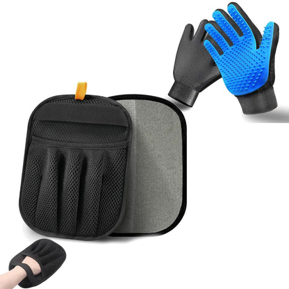 NVNAN Cat & Dog Grooming Glove and Curry Brush Set