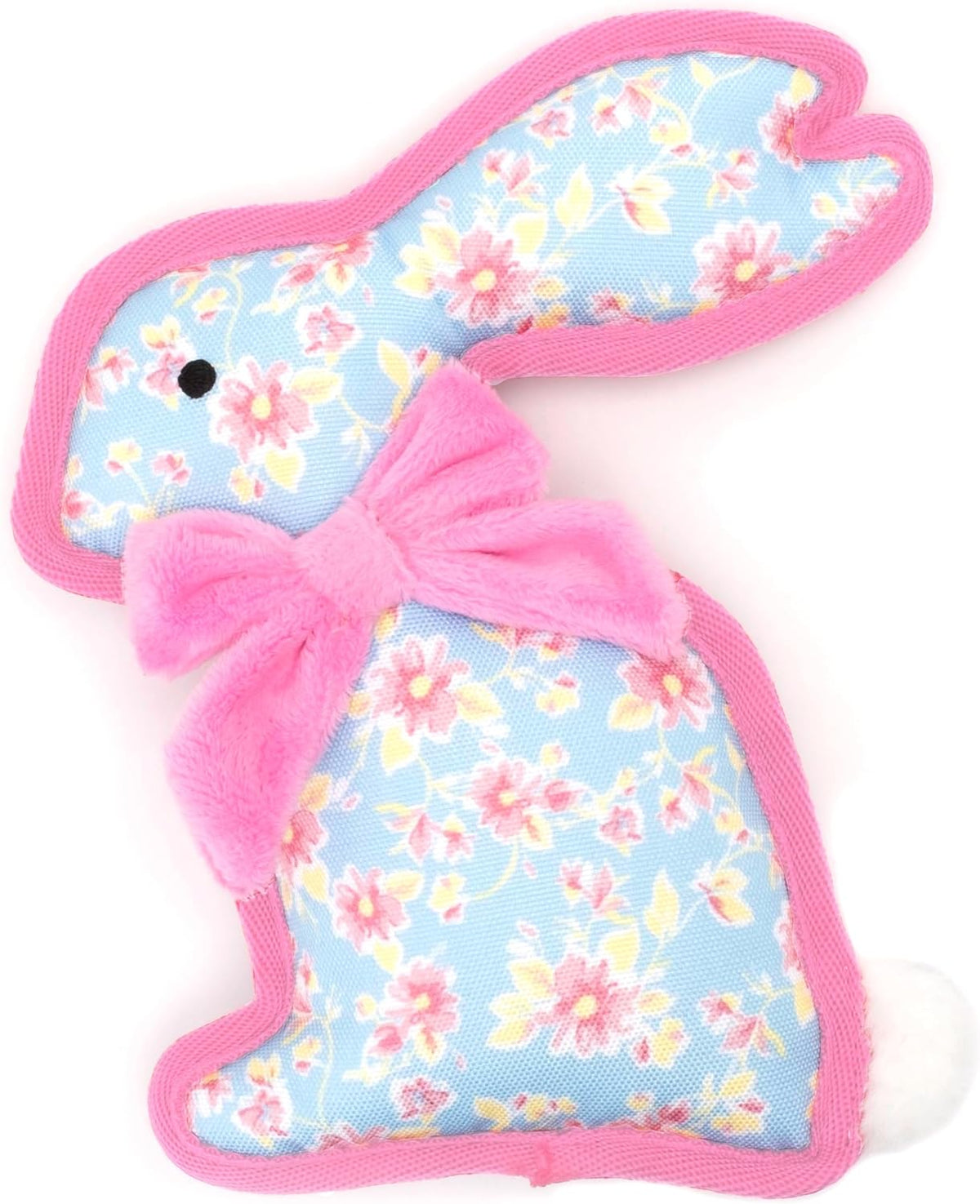 The Worthy Dog Animal Pattern Tough Plush Squeaky Dog Toy, Rubber Duck
