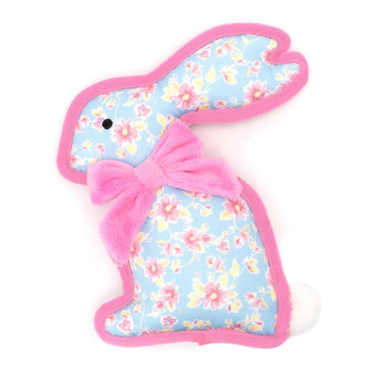 The Worthy Dog Animal Pattern Tough Plush Squeaky Dog Toy, Rubber Duck