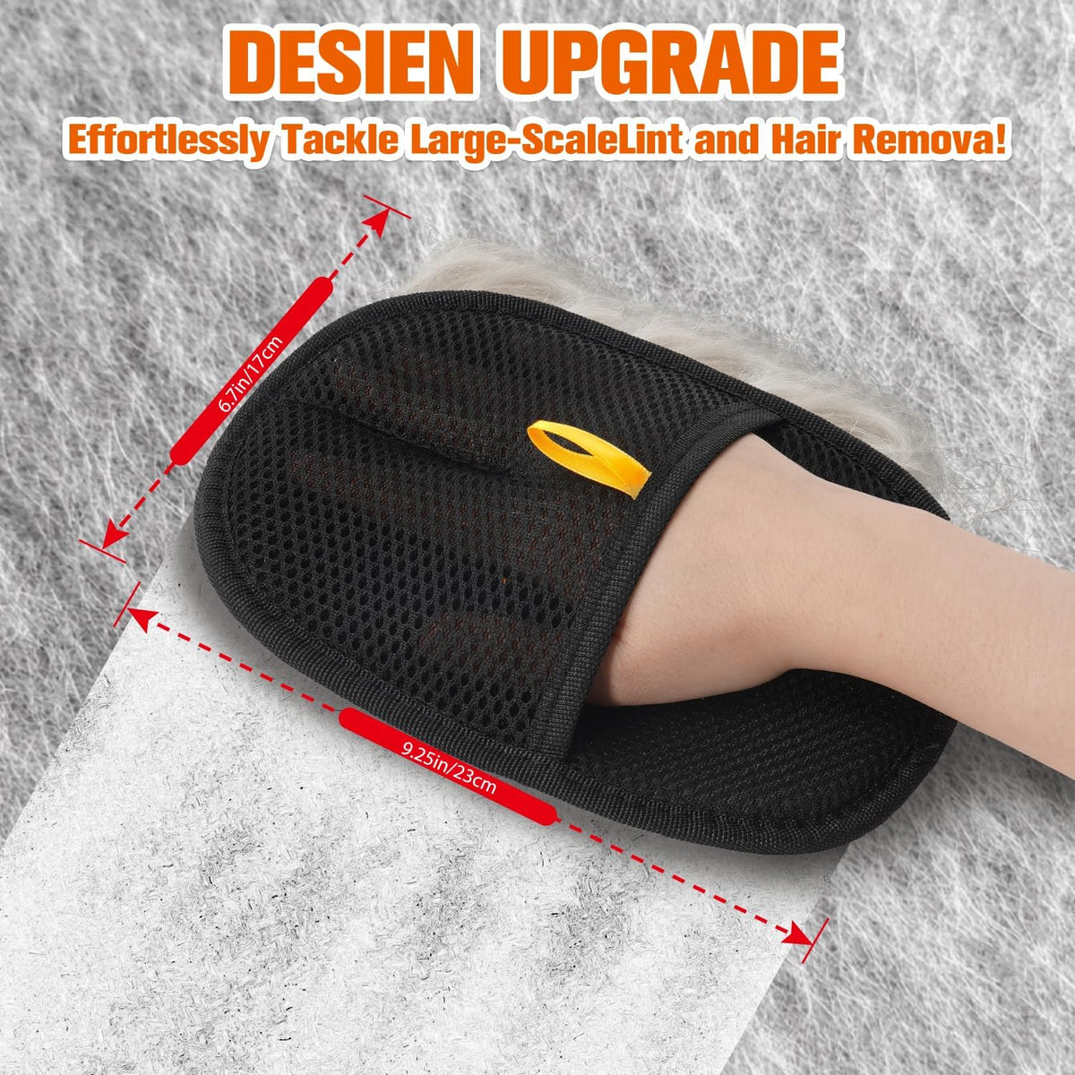 Pet Grooming Glove for Dogs and Cats, Pet Hair Remover Glove Deshedding Brush Mitt, Gentle Massage Grooming Tool, Easy to Clean, Works on Long and Short Hair Pets for Shedding Fur Removal