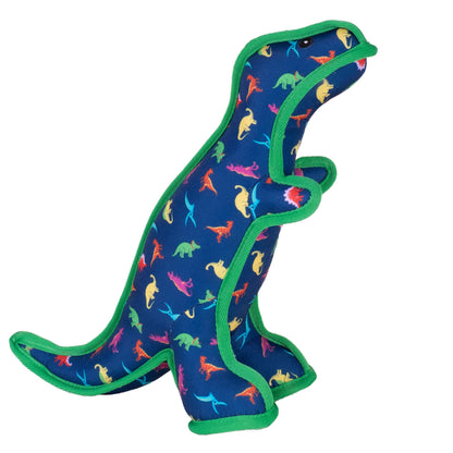 The Worthy Dog Animal Pattern Tough Plush Squeaky Dog Toy, Rubber Duck