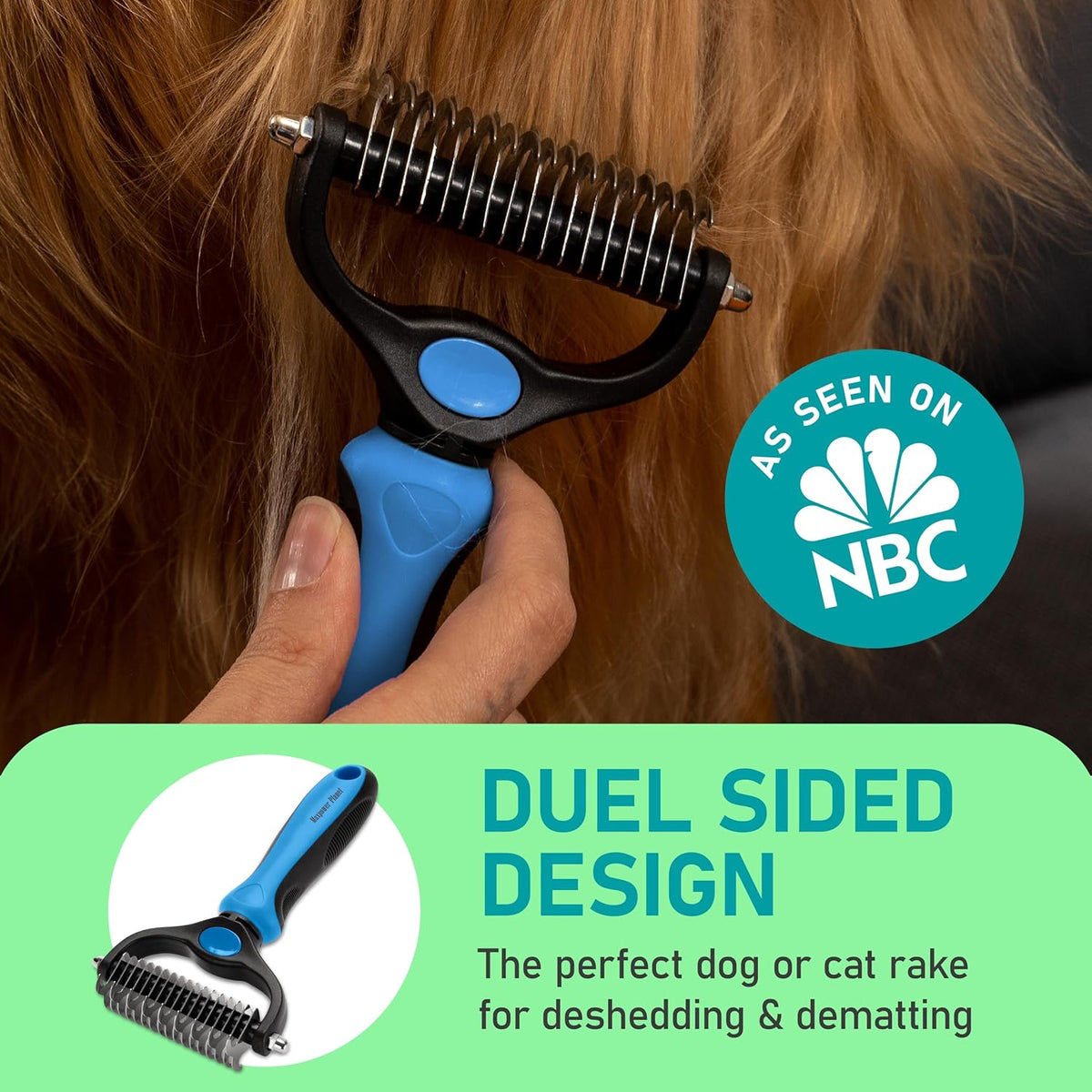 Maxpower Planet Pet Grooming Rake and Dematting Comb, Pet Pro