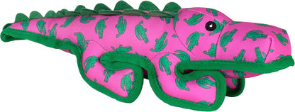 The Worthy Dog Animal Pattern Tough Plush Squeaky Dog Toy, Rubber Duck
