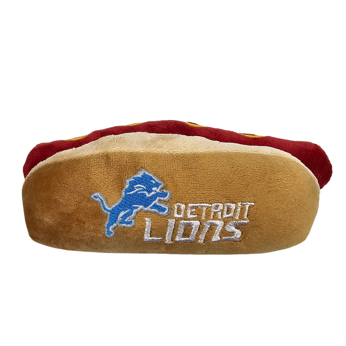 Pets First NFL Chicago Bears HOT Dog Plush Dog & CAT Squeak Toy - Cutest HOT-Dog Snack Plush Toy for Dogs & Cats with Inner Squeaker & Beautiful Football Team Name/Logo 8 x 5 x 3 Inches
