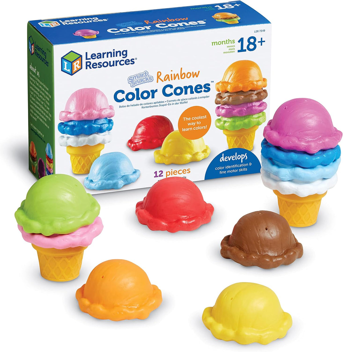 Learning Resources Smart Snacks Rainbow Color Cones