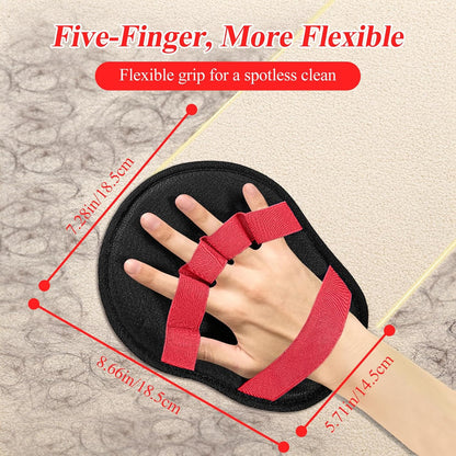 1 Pack Pet Hair Removal Glove with upgraded electrostatic tech for couches, carpets & clothes. Magic Brush for gentle pet massage and deshedding. Pet Hair Glove, reusable and washable for home clean