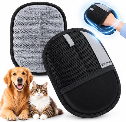 Pet Hair Removal Glove for Dogs & Cats, Newly Upgraded Reusable Electrostatic Pet Hair Glove, Magic Brush Pet Hair Remover Tool for Clothing, Couch, Carpet, Car Seats.