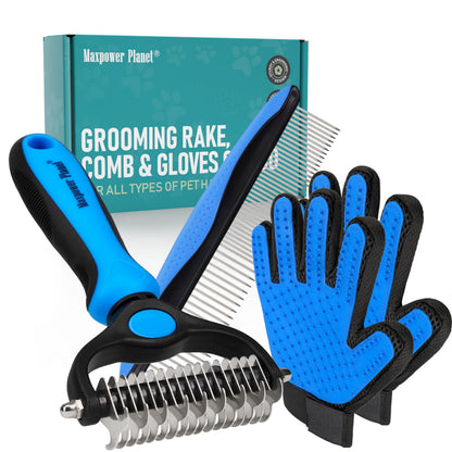 Maxpower Planet Pet Grooming Rake and Dematting Comb, Pet Pro